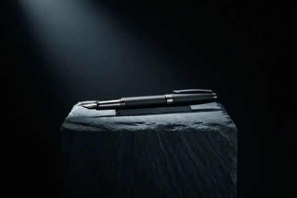 Product spotlit on a pedestal for a launch campaign